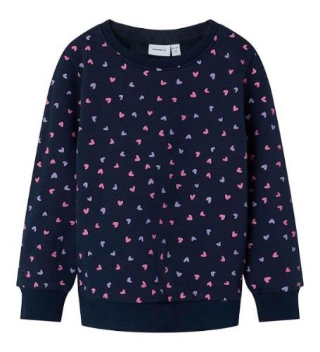 Name It Sweatshirt - Noos - NmfDavina - Dark Sapphire/Heart