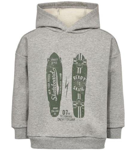 Sofie Schnoor Hoodie - Grey Melange m. Tryck