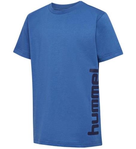 Hummel T-shirt - hmlPrint - Bright Cobalt/Black Iris