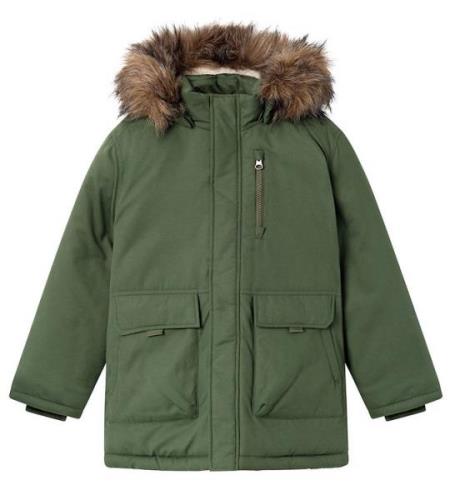 Name It Vinterjacka - NkmMaster05 Parka - Timjan