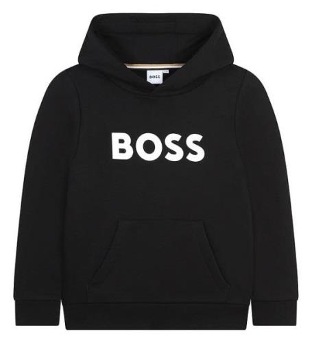 BOSS Hoodie - Svart m. Vit