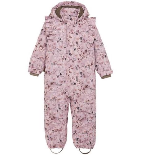 En Fant Vinteroverall - Burnished Lilac m. Blommor