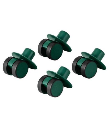 MODU 4x Swirly Wheels - 4-pack - Forest Green