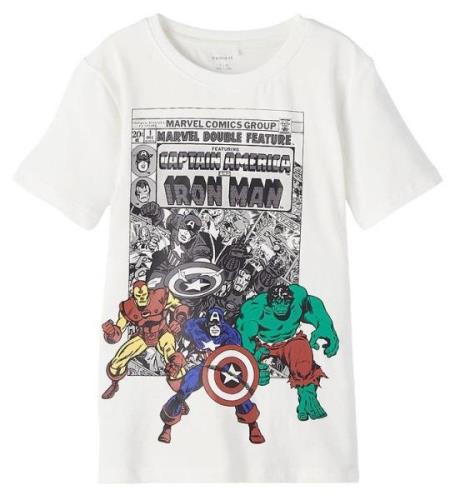 Name It T-shirt - NkmNill Marvel - White Alyssum