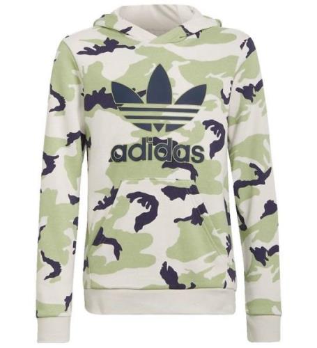 adidas Originals Hoodie - Camo - Orbit Grey/Magic Lime/Shado