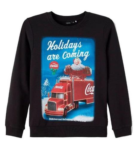 LMTD Sweatshirt - NlnCocacola - Svart