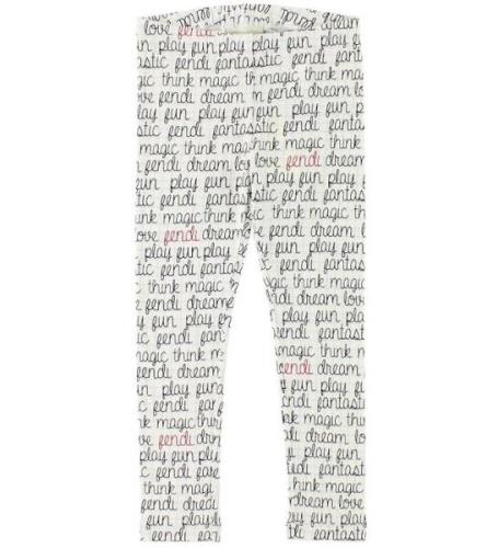 Fendi Kids Leggings - Vitrutig m. Text