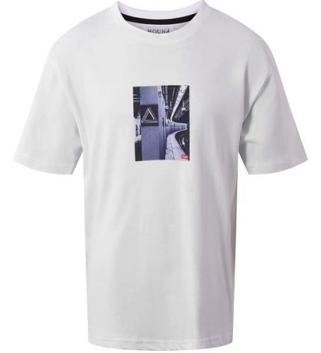 Hound T-shirt - White m. Tryck