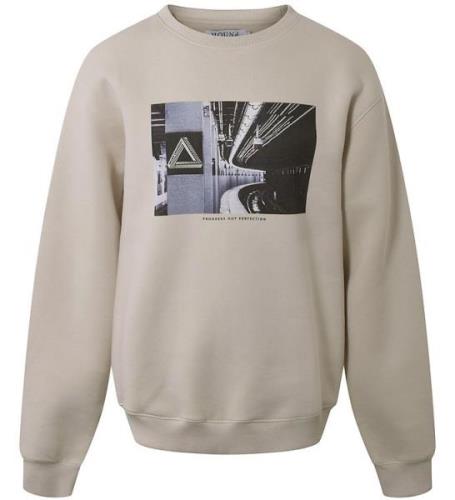 Hound Sweatshirt - Light Sand m. Tryck