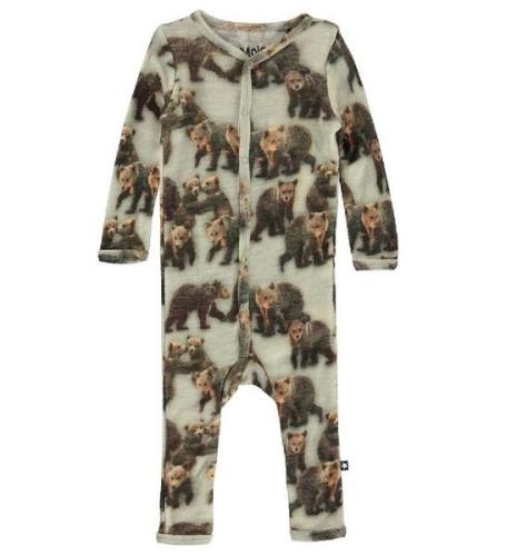 Molo Onesie - Ull - Bear - BjÃ¶rnungar