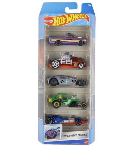 Hot Wheels Bilar - 5-pack - HW exponerade motorer