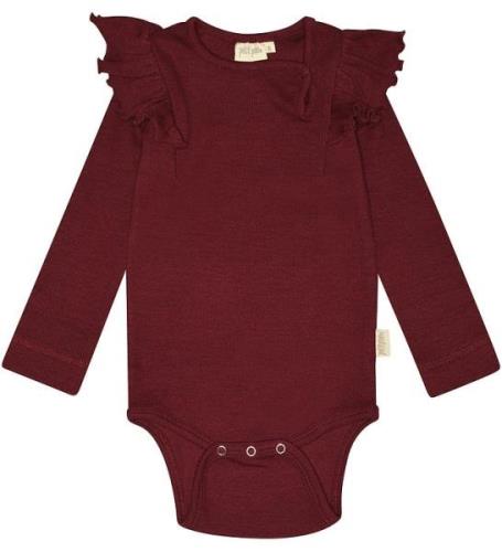 Petit Piao Body L/æ - Rib - Modal - Dark Cherry