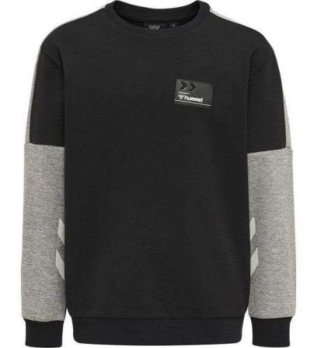 Hummel Sweatshirt - hmlEdward - Svart/GrÃ¥