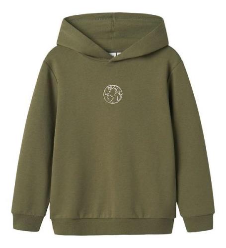 Name It Hoodie - NkmObando - Loose - Deep Lichen Green