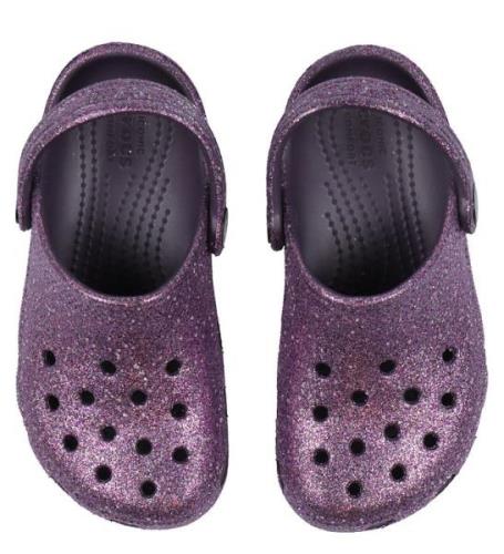 Crocs Sandaler - Classic+ Space Glitter TrÃ¤sko K - Dark Iris