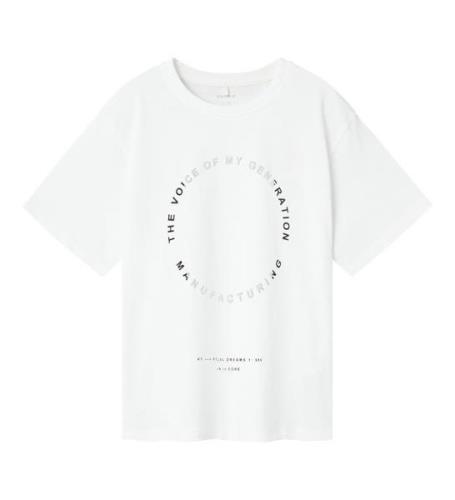 Name It T-shirt - NkmRort - Bright White