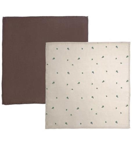 OYOY Muslinfiltar - 70x70 cm - Muslin- 2-pack - Clay/Brown