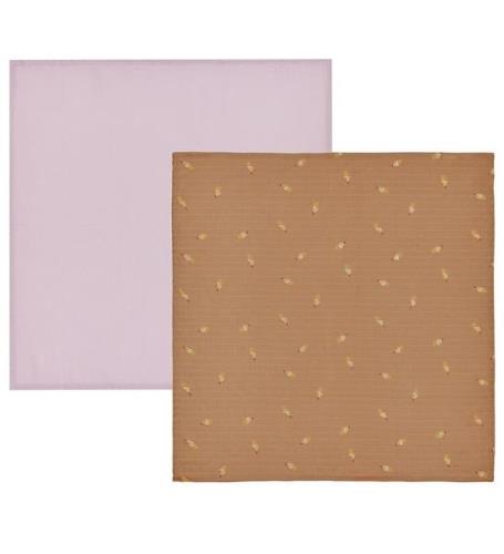 OYOY Muslinfiltar - 70x70cm - Muslin- 2-pack - Choklad/Lavender