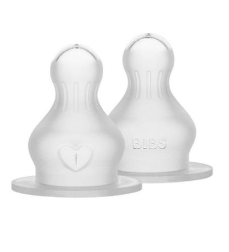 BIBS Flasknapp - 2-pack - Medium Flow - Silikon