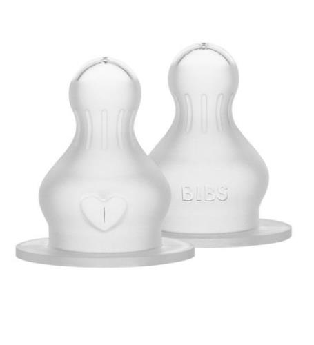 BIBS Flasknapp - 2-pack - Slow Flow - Silikon