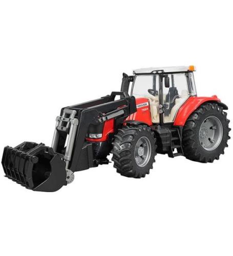 Bruder Traktor - Massey Ferguson 7624 m. Frontlastare - 03047