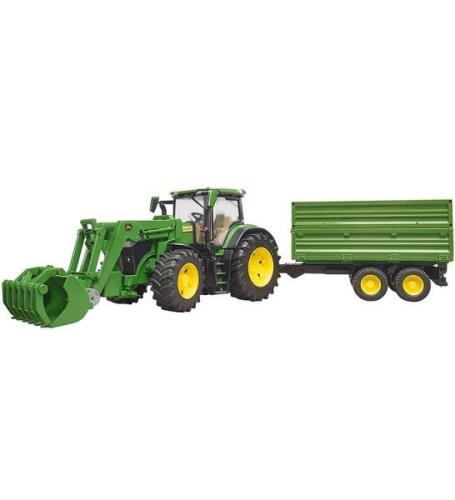 Bruder Traktor - John Deere 7R 350 m. Frontlastare och slÃ¤p - 0