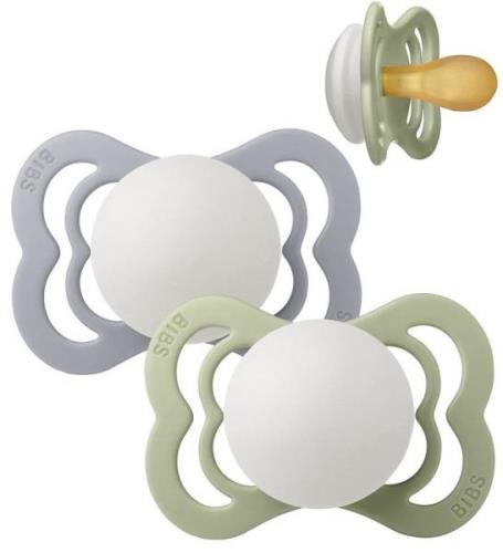 BIBS Supreme+ Lysande nappar - Stl. 1 - 2-pack - Symmetrisk - Sa