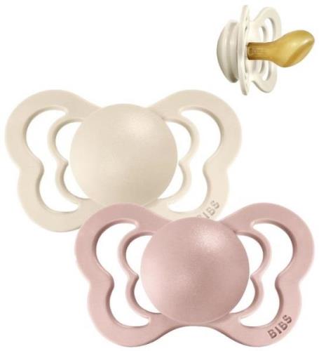 BIBS Couture Nappar - Stl. 1 - 2-pack - Anatomisk - Ivory/Blush