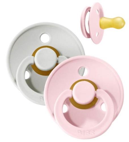 BIBS Colour Nappar - 2-pack - Stl. 1 - Rund - Haze/Blossom