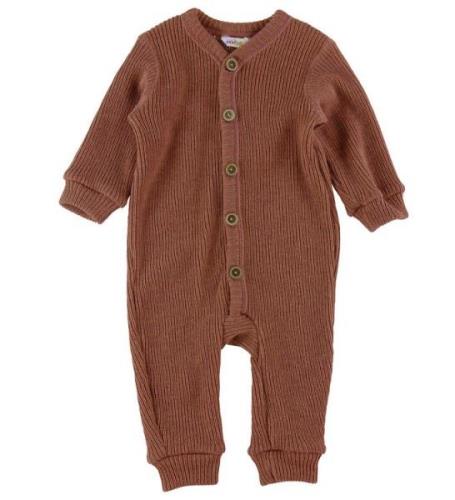 Joha Onesie - Stickad - Ull - Brun