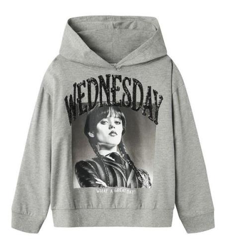 Name It Hoodie - NkfOxara Wednesday - Grey Melange