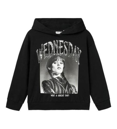 Name It Hoodie - NkfOxara Wednesday - Svart