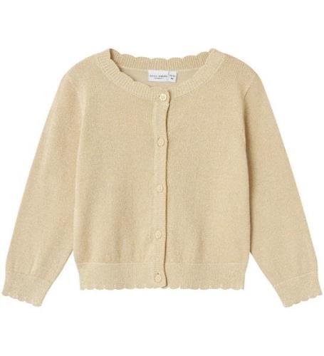 Name It Cardigan - Stickad m. Glitter - NmfVamyne - Summer Sand/