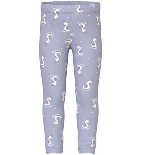 Name It Leggings - NmfDavina - Isländska Blue/Svanar