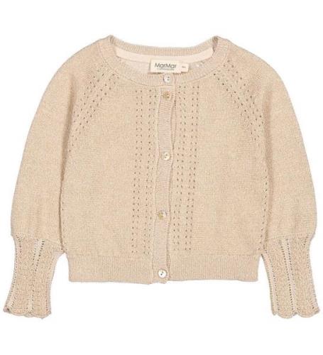 MarMar Cardigan - Stickad - Tillie - Gold m. Glitter