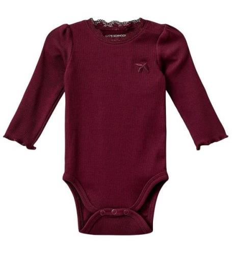 Sofie Schnoor Body L/æ - Rib - Dictesb - Burgundy