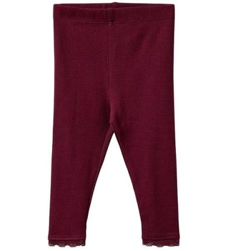 Sofie Schnoor Leggings - Rib - Nalinesb - Burgundy