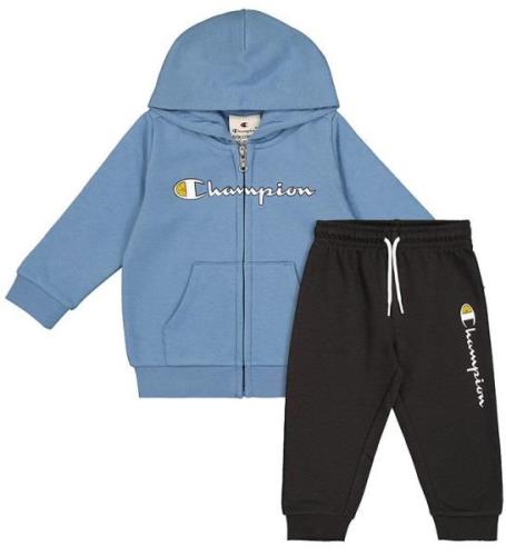 Champion Sweatset - Hel dragkedja med huva - Coronet Blue