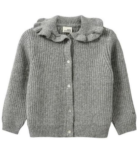 Sofie Schnoor Cardigan - Stickad - Ull - Grey Melange