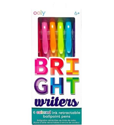 Ooly Kulspetspennor - Bright Writers färgade kulspetspennor - 6