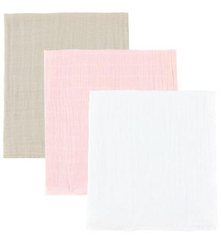 Pippi Muslinfiltar - 3-pack - 65x65 cm - Beslöjad Rose