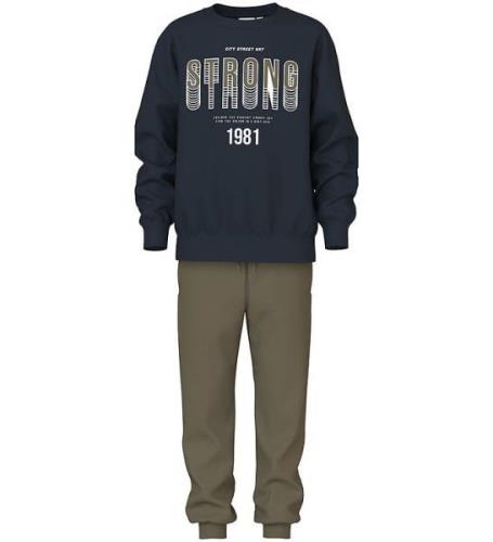 Name It Sweatset - Sweatshirt/Sweatpants - NkmObelix - Dark Sapp