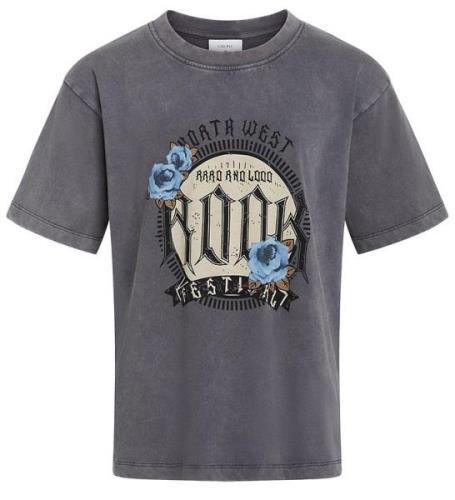 Grunt T-shirt - GrBardia - Tvättad Grey