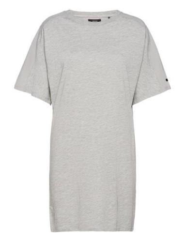 Cotton Modal Tshirt Dress Grey Superdry