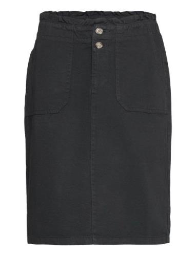 Utility Skirt With A Paperbag Waistband Black Esprit Casual