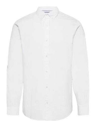 Long Sleeved Cotton Poplin Shirt White Original Penguin