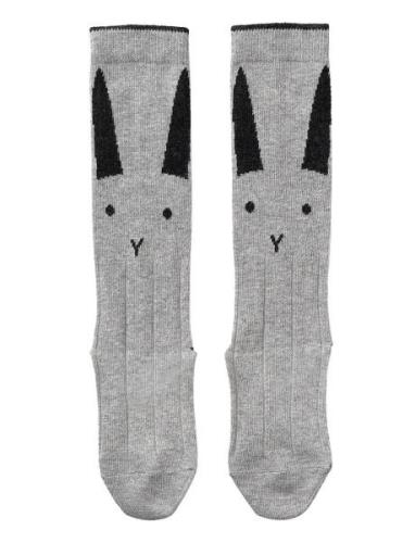 Sofia Cotton Knee Socks - 2 Pack Grey Liewood