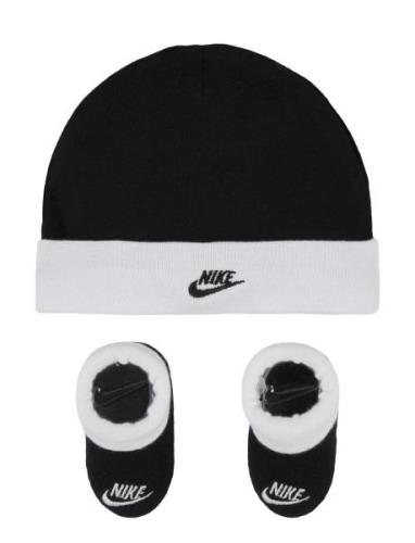 Nike Futura Hat And Booties Set Black Nike