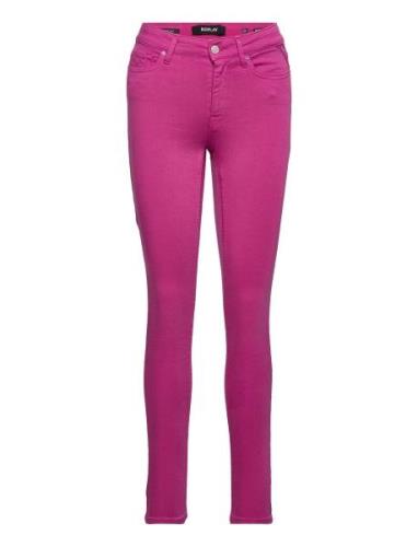 Luzien Trousers Hyperflex Colour Xlite Pink Replay