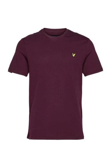 Plain T-Shirt Purple Lyle & Scott